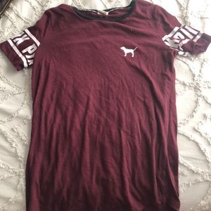 Pink maroon top